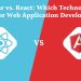 Angular vs. React: Which Technology Is Better for Web Application Development?